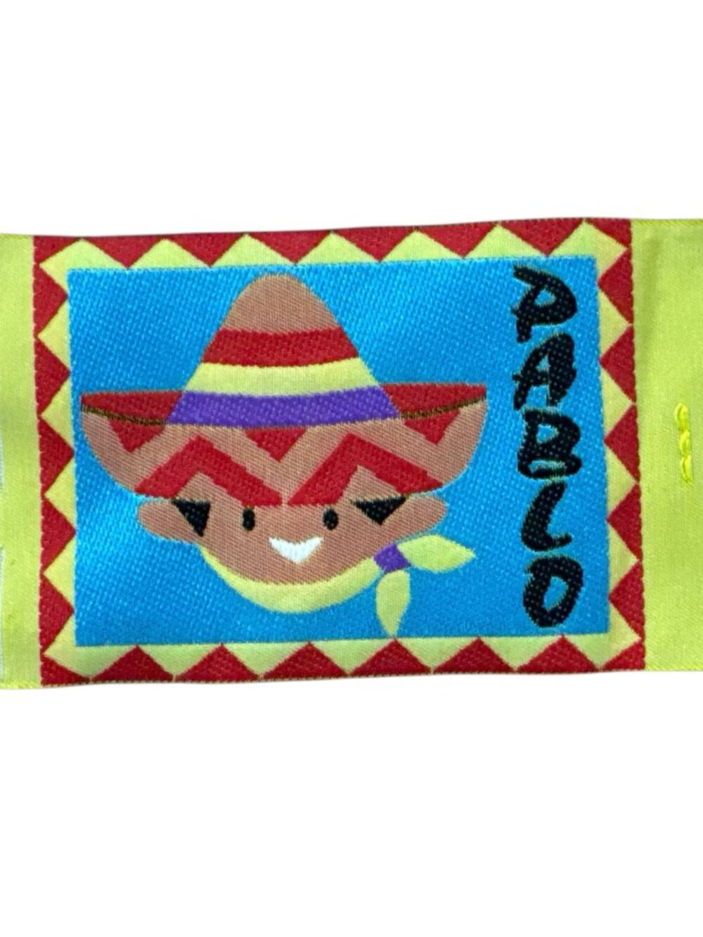Pablo Cartoon Sombrero Fabric Labels Mexican Theme Sewing Quilting Craft Supplie - Picture 1 of 6
